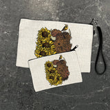 Buffalo Zipper Pouches For Travel - Versatile Cosmetic & Pencil Bags in 2 Sizes - Zipper Pouches - Two Little Fruits - Two Little Fruits