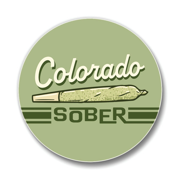 a green sticker with a picture of a baseball bat