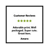 a white square with three stars and the words customer review
