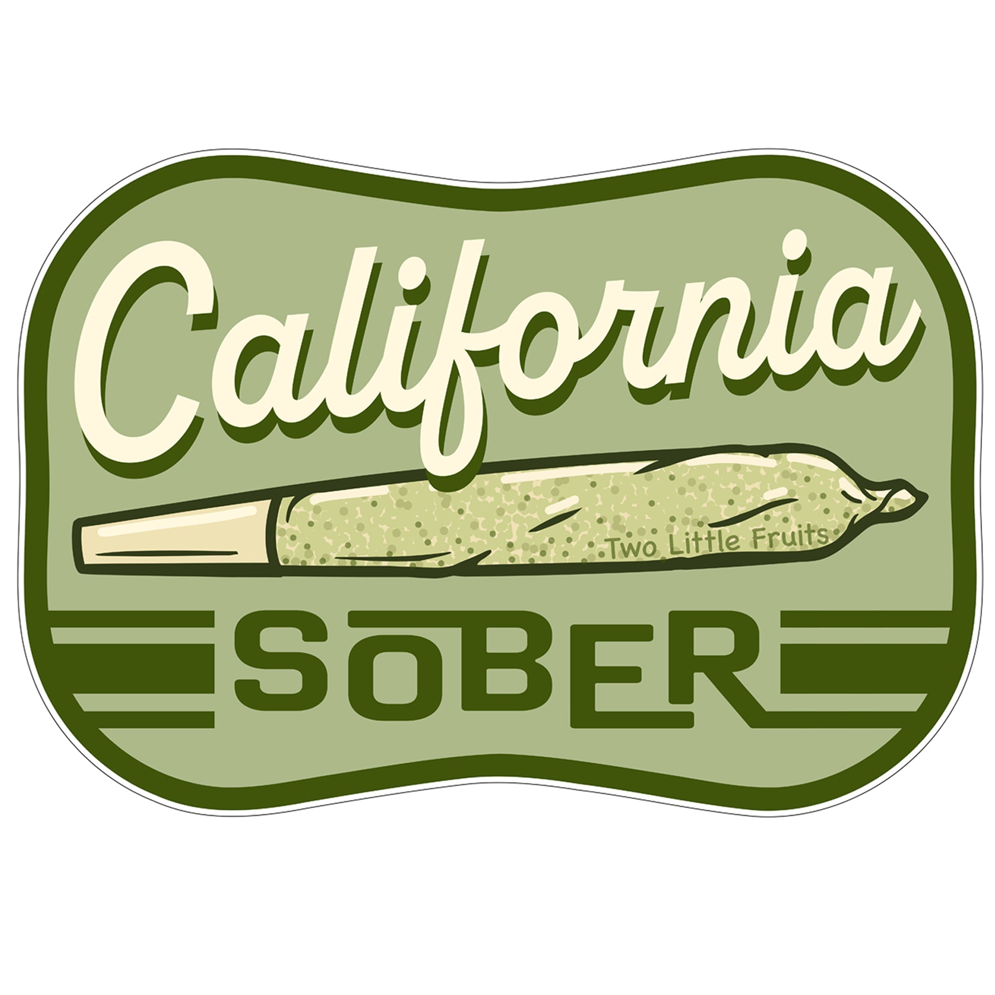 California Sober Sticker – 3" Waterproof Vinyl Decal for Laptops, Water Bottles & Gear - Sticker - Two Little Fruits - Two Little Fruits