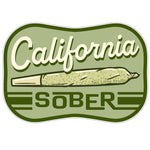 California Sober illustrated vinyl sticker by Two Little Fruits
