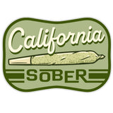 California Sober illustrated vinyl sticker by Two Little Fruits