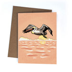 Pelican CARD hand-illustrated by Two Little Fruits