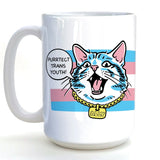 Trans Youth Support illustrated mug by Two Little Fruits