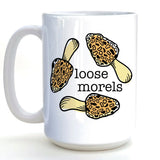 Loose Morels Mushroom illustrated mug by Two Little Fruits