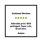 a white square with three stars and the words customer review