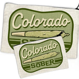 Colorado - Cannabis Themed Pouch - Fun Zipper Pouch for Accessories & Essentials, 2 Sizes - Zipper Pouches - Two Little Fruits - Two Little Fruits
