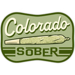 Colorado Sober illustrated vinyl sticker by Two Little Fruits