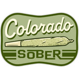 Colorado Sober illustrated vinyl sticker by Two Little Fruits