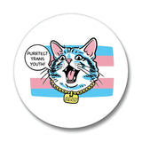 Colorful 4" Transgender Youth Coaster - Ceramic Drink Protector with Cork Backing - Coasters - Two Little Fruits - Two Little Fruits