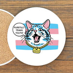 4" Transgender Youth illustrated coaster by Two Little Fruits