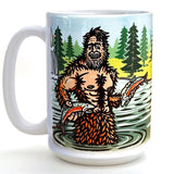 Sasquatch illustrated mug by Two Little Fruits