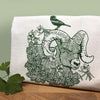 Cotton Tea Towel Set - Bighorn Ram & Grizzly Bear Designs, Eco - Friendly, 100% Cotton, Made in USA - Tea Towels - Two Little Fruits - Two Little Fruits