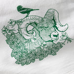 Cotton Tea Towel Set - Bighorn Ram & Grizzly Bear Designs, Eco - Friendly, 100% Cotton, Made in USA - Tea Towels - Two Little Fruits - Two Little Fruits