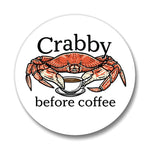 Crab Design Coaster - Fun 4” Colorful Ceramic Coaster with Cork Backing, Perfect for Drinks - Coasters - Two Little Fruits - Two Little Fruits