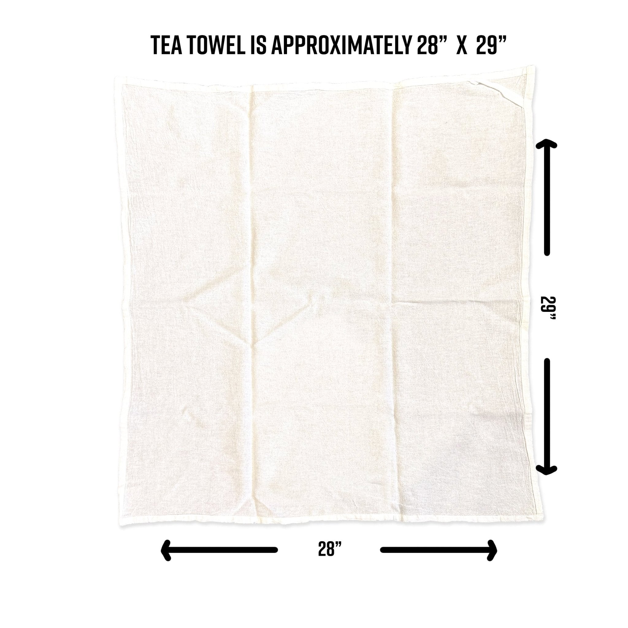 Cute Chicken Tea Towel - 100% Cotton, Machine Washable, Made in the USA, Fun Illustrations - Tea Towels - Two Little Fruits - Two Little Fruits