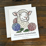 Cute Lamb Swedish Dishcloth Eco Friendly - Biodegradable, Reusable, 70% Cellulose, 30% Cotton - Swedish Dish Cloth - Two Little Fruits - Two Little Fruits