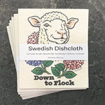 Cute Lamb Swedish Dishcloth Eco Friendly - Biodegradable, Reusable, 70Cellulose, 30Cotton - Swedish Dish Cloth - Two Little Fruits - Two Little Fruits