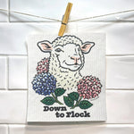 Cute Lamb Swedish Dishcloth Eco Friendly - Biodegradable, Reusable, 70Cellulose, 30Cotton - Swedish Dish Cloth - Two Little Fruits - Two Little Fruits