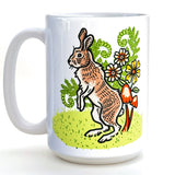 Cute Rabbit Coffee Mug - 15 Oz Heavy - Duty Ceramic, Dishwasher & Microwave Safe, Printed in Denver - Mug - Two Little Fruits - Two Little Fruits