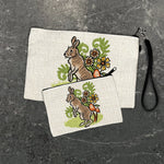 Cute Rabbit Zipper Pouch - Cosmetic & Pencil Organizer for Travel - Zipper Pouches - Two Little Fruits - Two Little Fruits