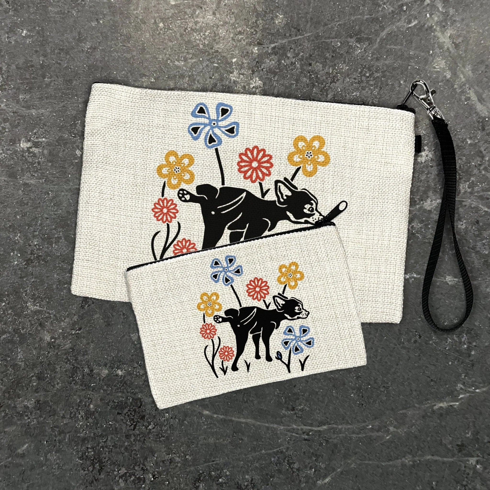Zipper Pouch for illustrated zipper pouch by Two Little Fruits