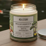Cypress Scented Candle – Hand Poured Soy Wax Candle with Amber & Juniper - Soy Candles - Two Little Fruits - Two Little Fruits