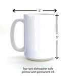 dahlia unique hand illustrated 15 oz durable drinkware cup 422669151 illustrated ceramic mug 15 oz by Two Little Fruits