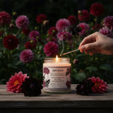 Dark Dahlia Citrus and Musk Scented Candle - Soy Candles - Two Little Fruits - Two Little Fruits