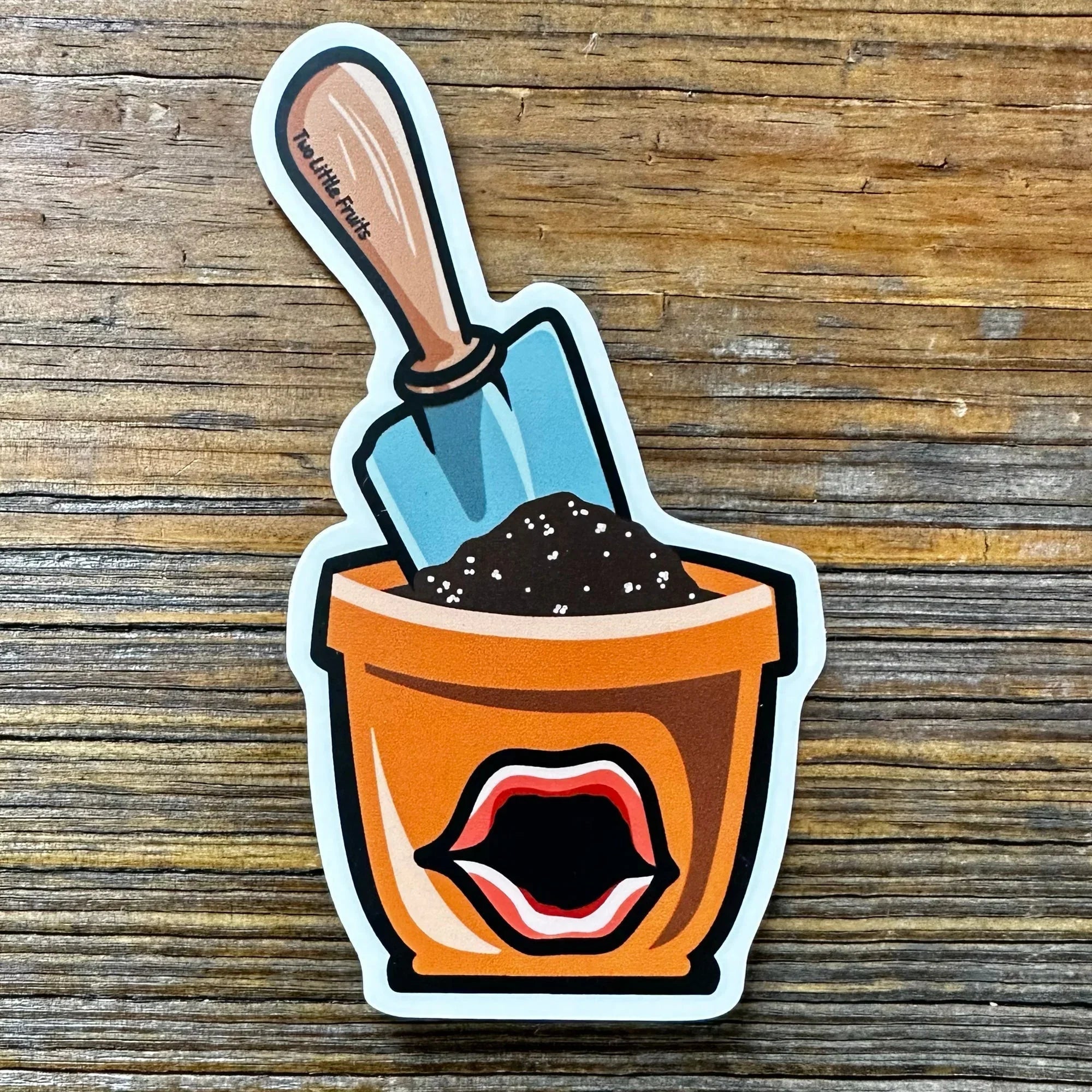 Plant Stickers – Weatherproof Vinyl illustrated vinyl sticker by Two Little Fruits