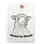Down To Flock Lamb Print Kitchen Towel - Soft 100% Cotton - Tea Towels - Two Little Fruits - Two Little Fruits