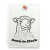 Down To Flock Lamb Print Kitchen Towel - Soft 100% Cotton - Tea Towels - Two Little Fruits - Two Little Fruits