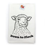 Down To Flock Lamb Print Kitchen Towel - Soft 100Cotton - Tea Towels - Two Little Fruits - Two Little Fruits