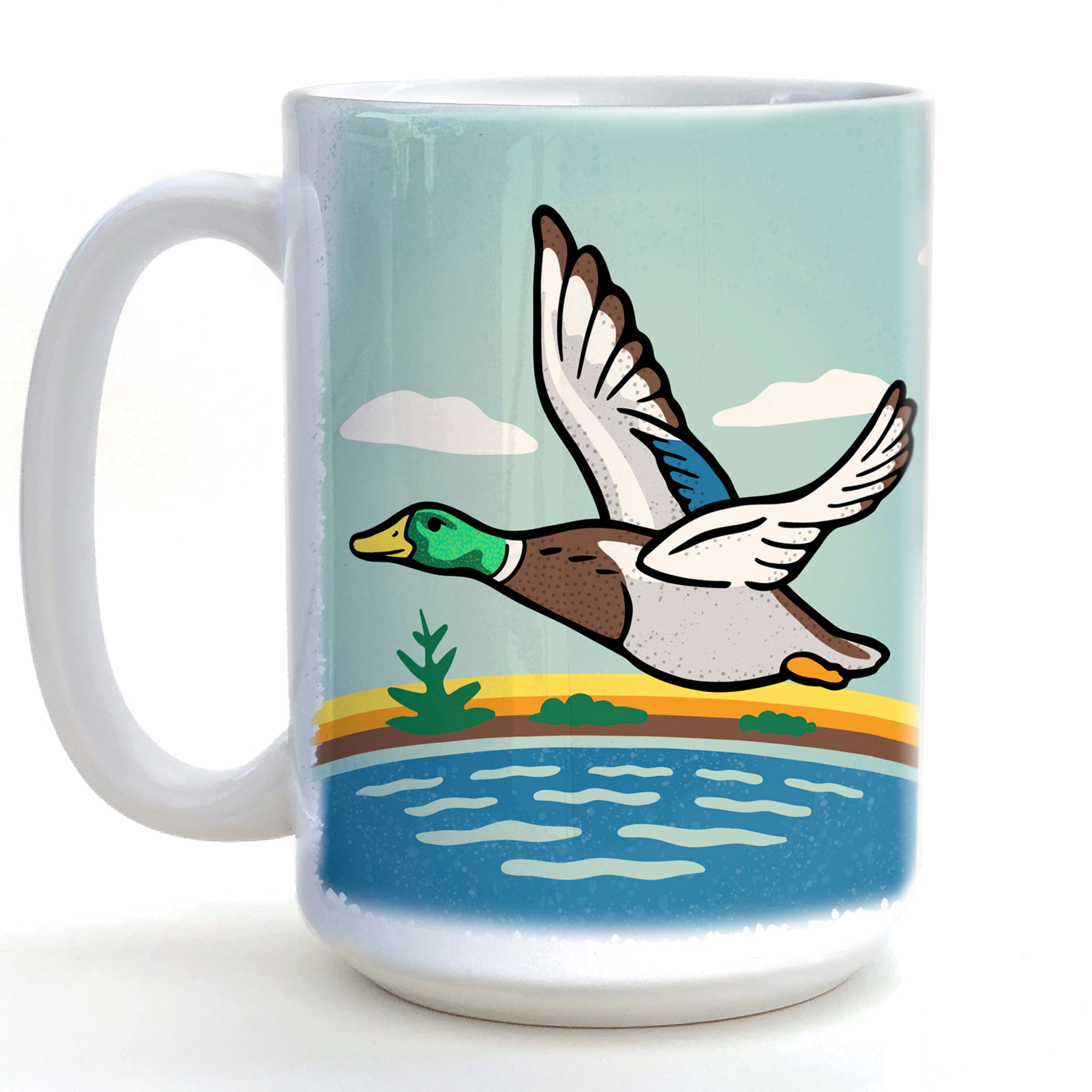 Duck Mug — hand-illustrated 15oz ceramic mug by Two Little Fruits