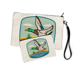 Duck canvas zipper pouch — hand-illustrated by Two Little Fruits