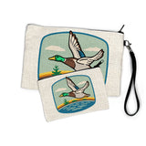 Duck canvas zipper pouch — hand-illustrated by Two Little Fruits