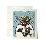 Snail on a mushroom Swedish dishcloth