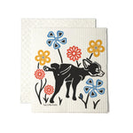 Eco-Friendly Dog Print illustrated swedish dishcloth by Two Little Fruits