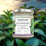 Enlighten - Mint 8 Oz. Eco - Friendly Mint And Eucalyptus Candle – Refreshing And Calming Scent - Soy Candles - Two Little Fruits - Two Little Fruits