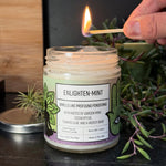 Enlighten - Mint 8 Oz. Eco - Friendly Mint And Eucalyptus Candle – Refreshing And Calming Scent - Soy Candles - Two Little Fruits - Two Little Fruits