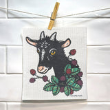 Farmhouse Swedish Dishcloth Set - 100% Biodegradable, Cute Goat, Pig, Cow & Chicken Prints - Eco - Friendly Kitchen Essentials - Swedish Dish Cloth - Two Little Fruits - Two Little Fruits