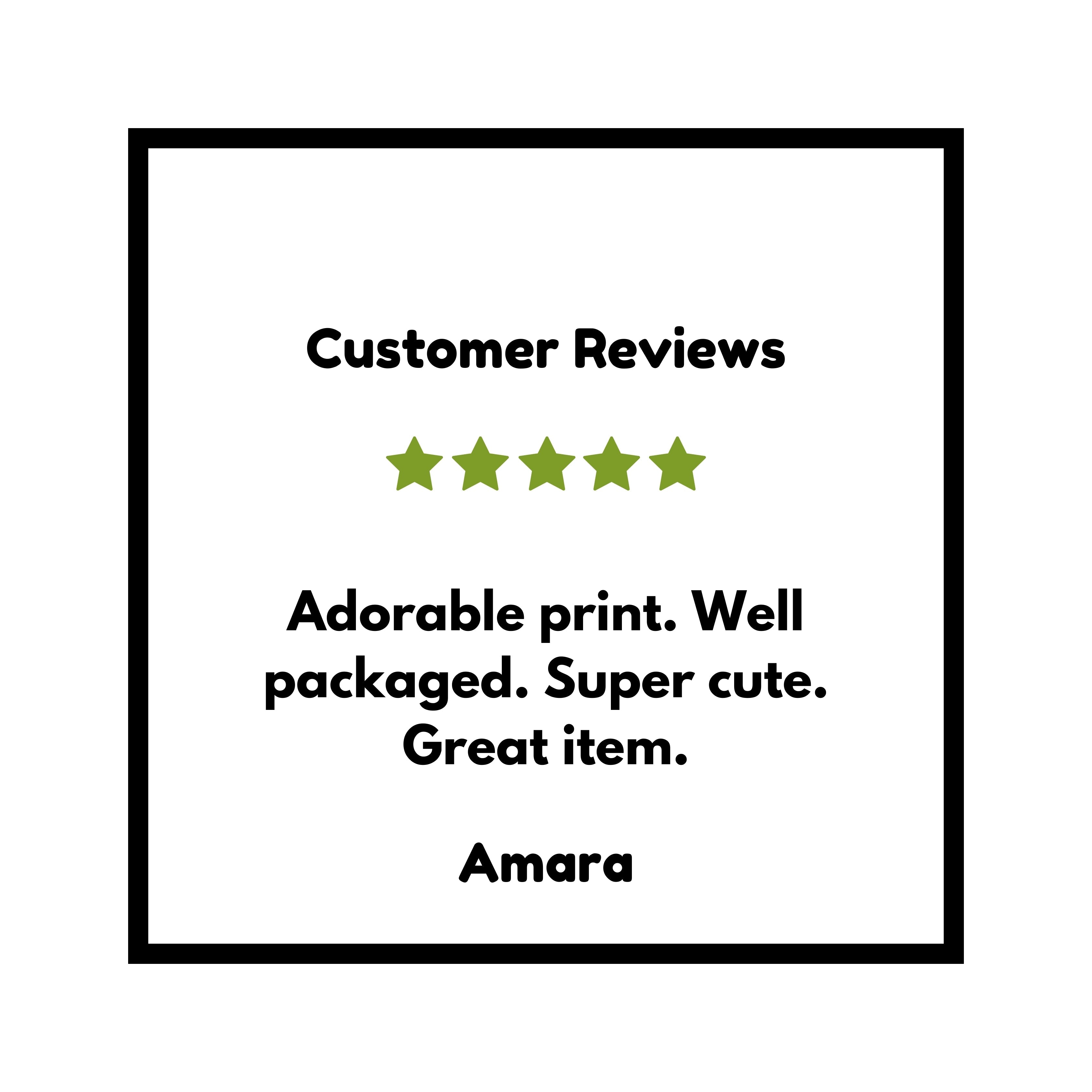 a white square with three stars and the words customer review
