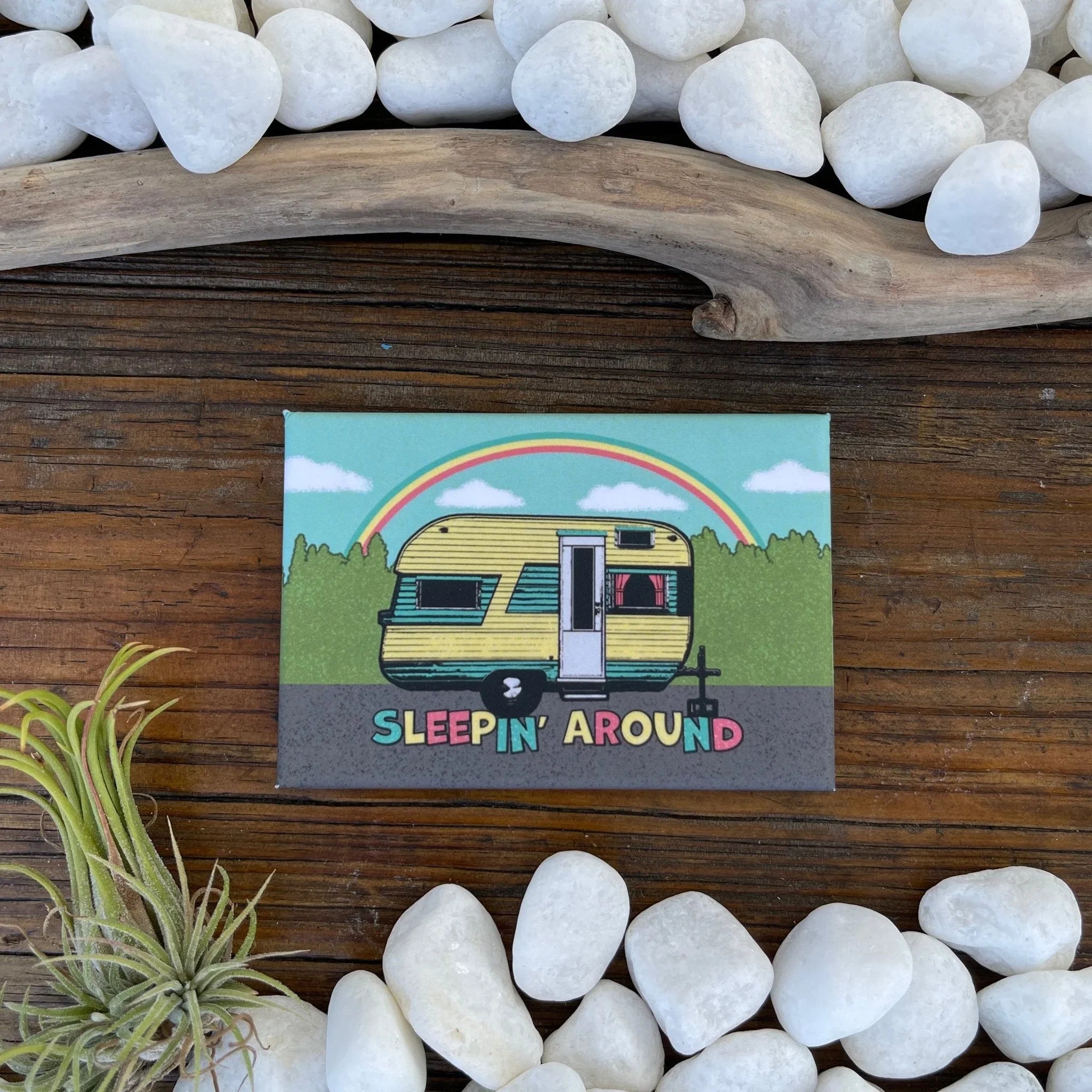 Sleepin' Around Fridge Magnet - Fridge Magnets - Two Little Fruits - Two Little Fruits