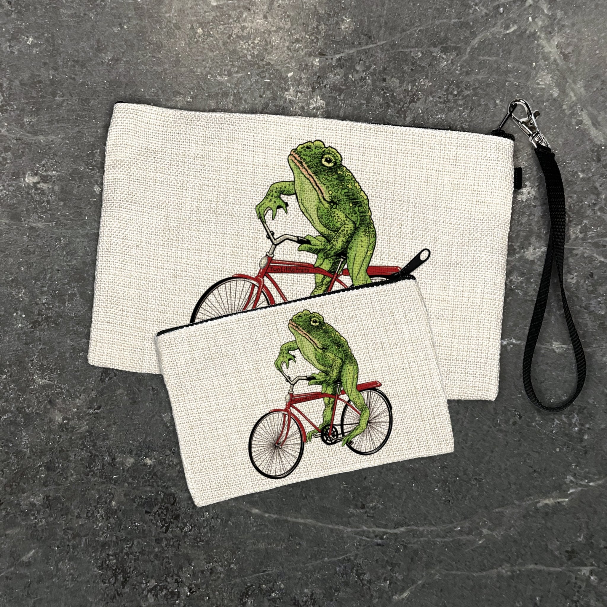 Frog Pencil Pouch - Adorable Zipper Pouch for School, Travel & Organization - Cute Design - Zipper Pouches - Two Little Fruits - Two Little Fruits