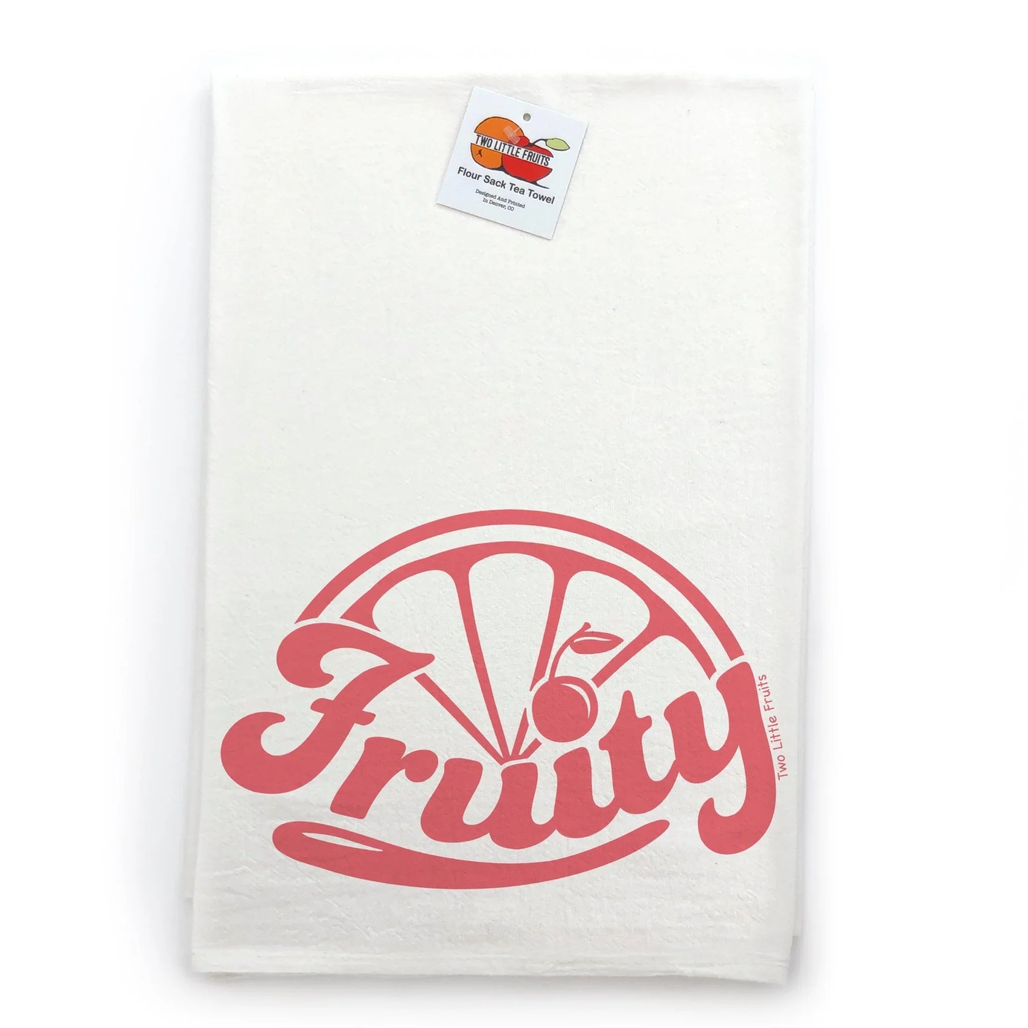 FRUITY illustrated tea towel by Two Little Fruits