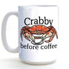 Fun Coffee Mugs: Hand - Illustrated 15 Oz Ceramic Crab Mug - Mug - Two Little Fruits - Two Little Fruits