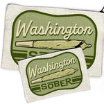 Funny Cannabis Pouch - Washington Themed Zipper Pouch for Fun Accessories & Essentials in 2 Sizes - Zipper Pouches - Two Little Fruits - Two Little Fruits
