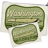 Funny Cannabis Pouch - Washington Themed Zipper Pouch for Fun Accessories & Essentials in 2 Sizes - Zipper Pouches - Two Little Fruits - Two Little Fruits
