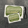 Funny Cannabis Pouch - Washington Themed Zipper Pouch for Fun Accessories & Essentials in 2 Sizes - Zipper Pouches - Two Little Fruits - Two Little Fruits