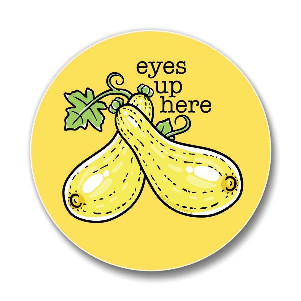 Funny Coasters For Drinks - 4" Yellow Squash Ceramic Coaster - Coasters - Two Little Fruits - Two Little Fruits
